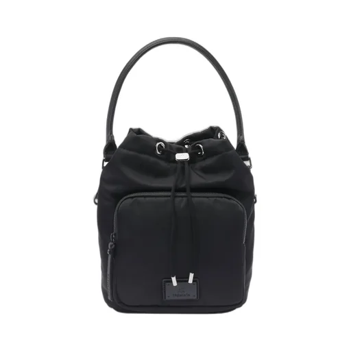 Premiata Mia Logo Patch Drawstring Bucket Bag