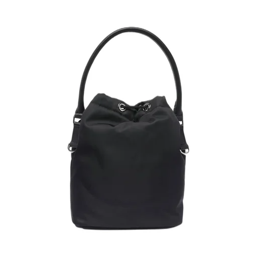 Premiata Mia Logo Patch Drawstring Bucket Bag