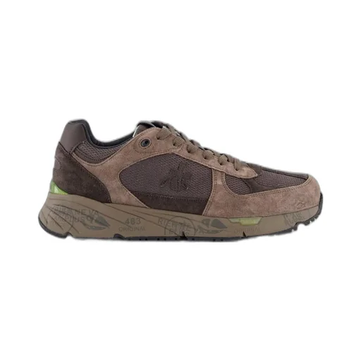 Premiata Logo Patch Lace-Up Sneakers