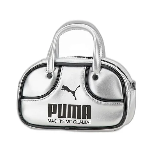 Puma Logo Printed Zipped Top Handle Bag