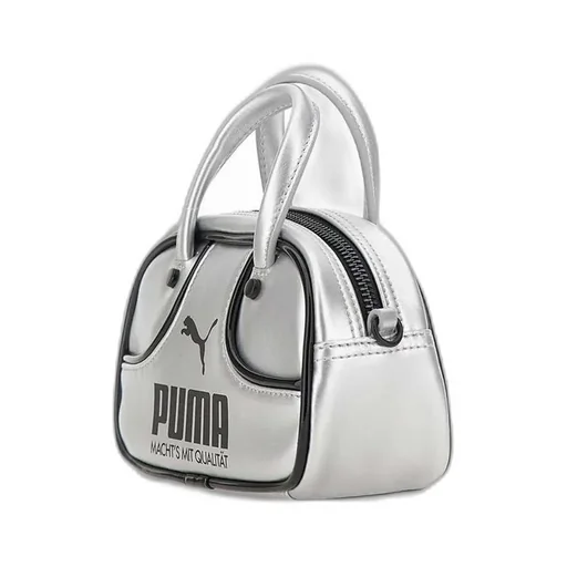Puma Logo Printed Zipped Top Handle Bag