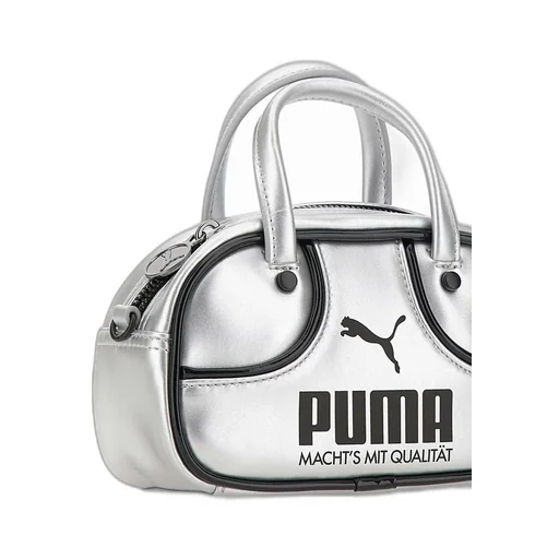 Puma Logo Printed Zipped Top Handle Bag