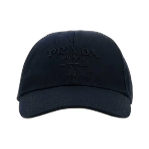 Prada Drill Logo Embroidered Baseball Cap