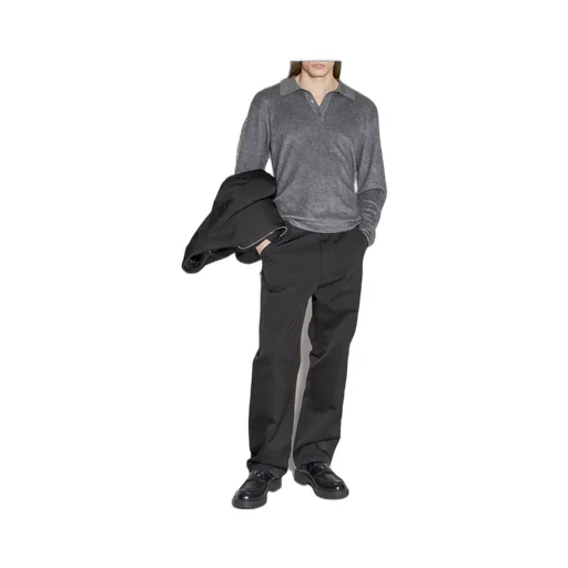 Prada Polo-Collar Drop-Shoulder Jumper