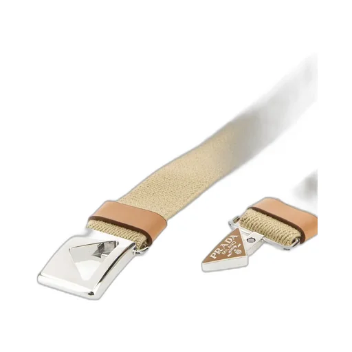 Prada Triangle-Logo Belt