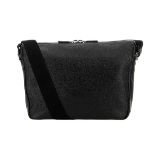 Prada Logo Plaque Zipped Shoulder Bag