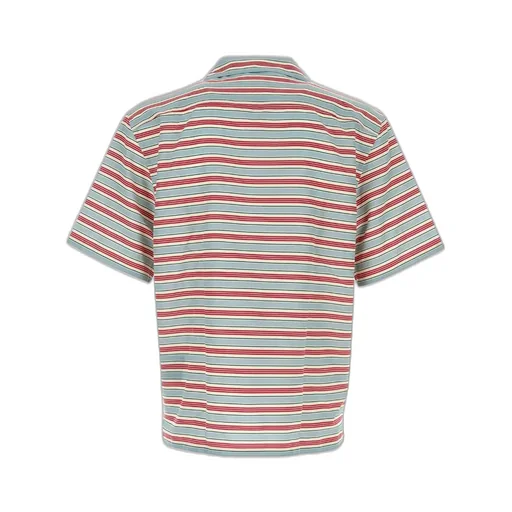 Prada Striped Short Sleeved Bowling Shirt