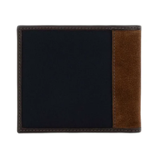 Prada Logo Plaque Two-Tone Bi-Fold Wallet