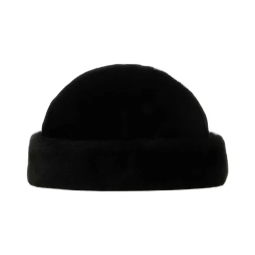 Prada Triangle Logo-Appliqué Turn-Up Brim Beanie