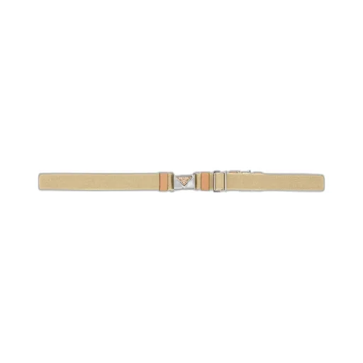 Prada Triangle-Logo Belt