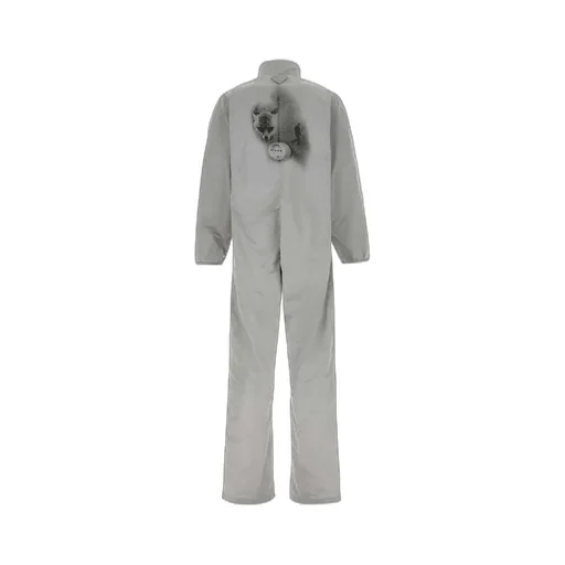 Prada Logo Printed Long Sleeved Jumpsuit