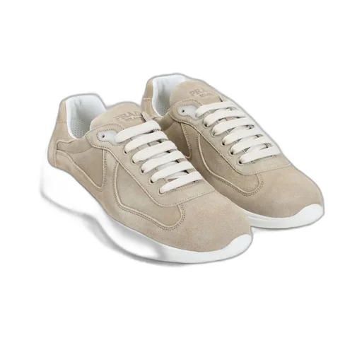 Prada Logo-Embossed Lace-Up Sneakers