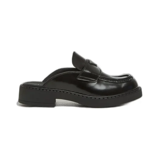 Prada Triangle-Logo Slip-On Loafers