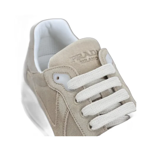 Prada Logo-Embossed Lace-Up Sneakers