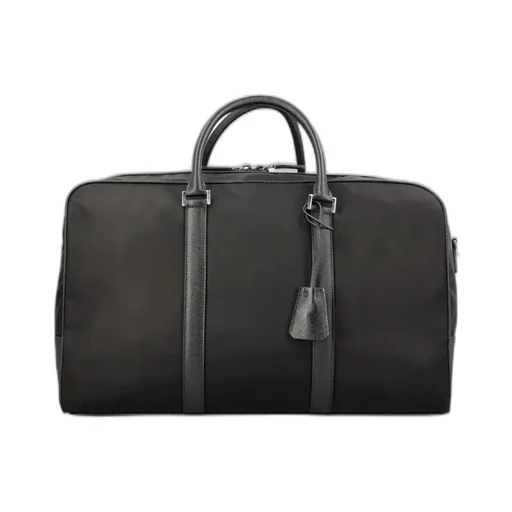 Prada Logo Patch Zip-Up Tote Bag