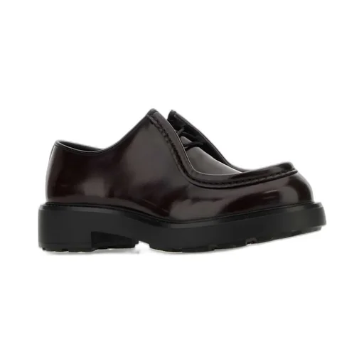 Prada Round-Toe Lace-Up Shoes