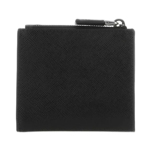 Prada Logo Plaque Bi-Fold Wallet