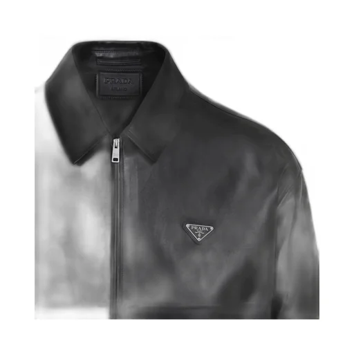 Prada Zip-Up Leather Jacket