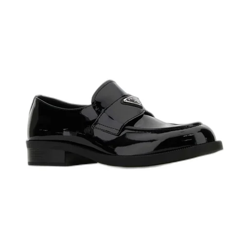 Prada Triangle-Logo Slip-On Loafers
