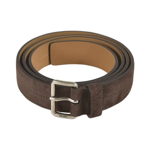 Prada Logo-Engraved Buckle Belt