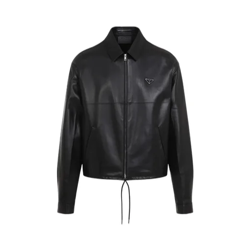 Prada Zip-Up Leather Jacket