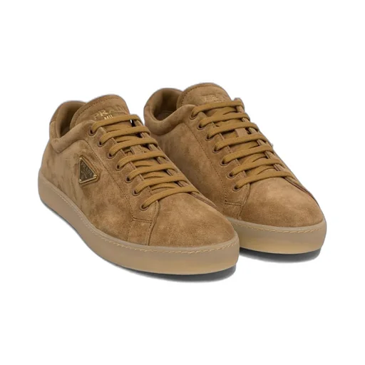 Prada Triangle-Logo Lace-Up Sneakers