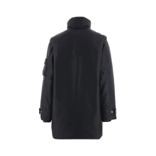 Prada High Neck Buttoned Coat