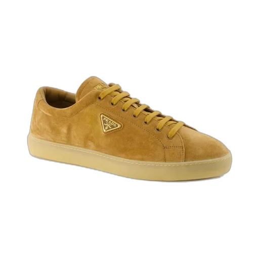 Prada Triangle-Logo Lace-Up Sneakers
