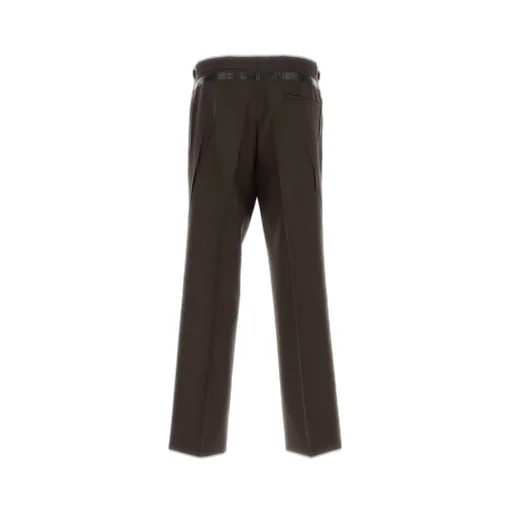 Prada Belted Wide-Leg Trousers