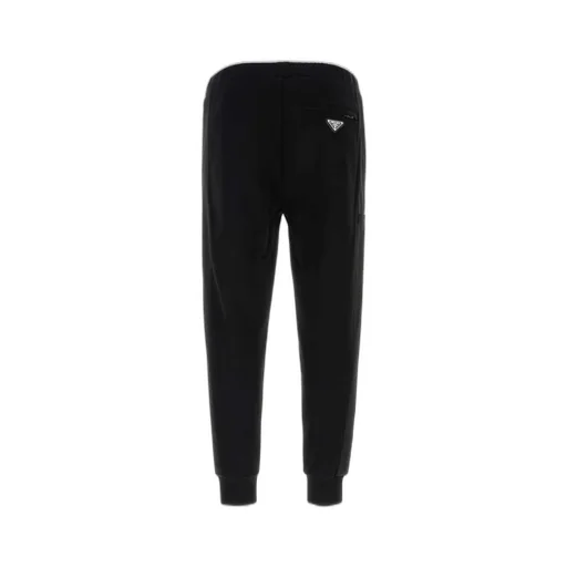 Prada Logo Plaque Sweatpants
