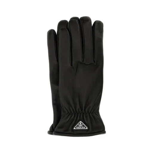 Prada Triangle-Logo Pull-On Gloves