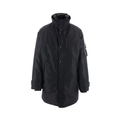 Prada High Neck Buttoned Coat