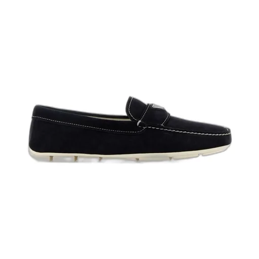 Prada Triangle-Logo Slip-On Loafers