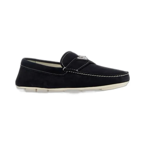 Prada Triangle-Logo Slip-On Loafers