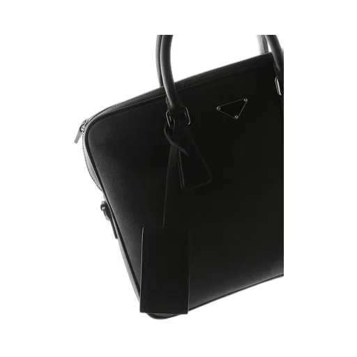 Prada Logo Plaque Laptop Bag