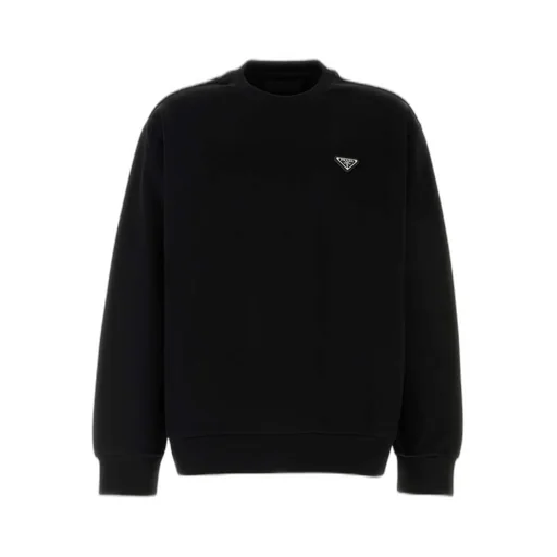 Prada Triangle-Logo Crewneck Sweatshirt