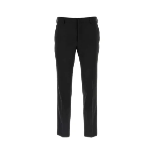 Prada Mid-Rise Cropped-Leg Trousers