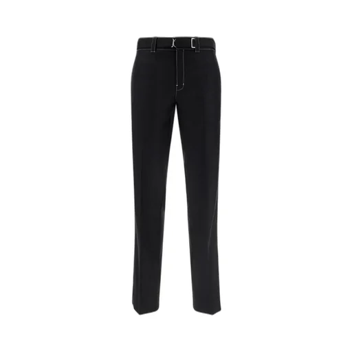 Prada Logo Detailed Straight Leg Pants