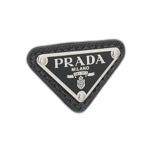 Prada Logo Plaque Brique Zipped Messenger Bag