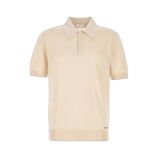 Prada Logo-Jacquard Short-Sleeved Polo Shirt