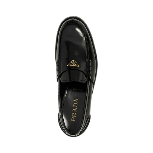 Prada Triangle-Logo Slip-On Loafers