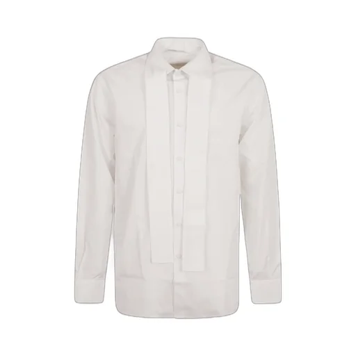 Prada Layered-Collar Button-Up Poplin Shirt
