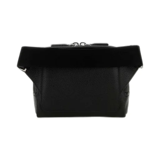 Prada Logo Plaque Zipped Messenger Bag