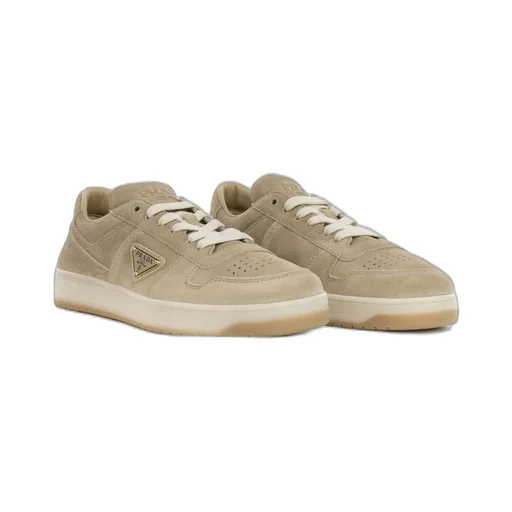 Prada Triangle-Logo Lace-Up Sneakers