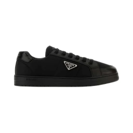 Prada Downtown Triangle-Logo Lace-Up Sneakers