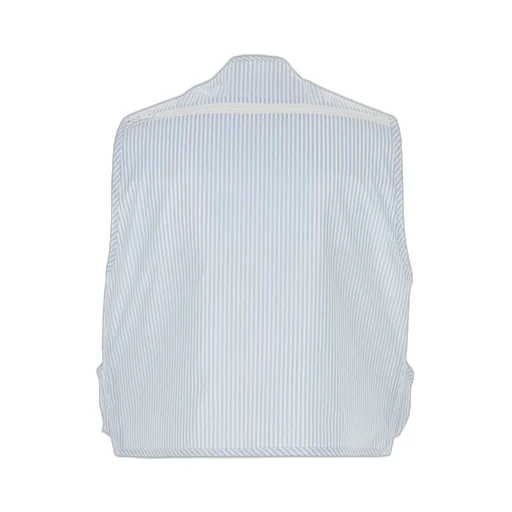 Prada Striped Zip Up Gilet