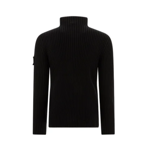Prada Mock-Neck Zip-Up Cardigan