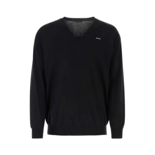 Prada Long-Sleeved V-Neck Jumper
