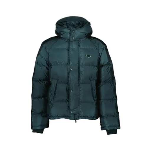 Prada Triangle-Logo Padded Puffer Jacket