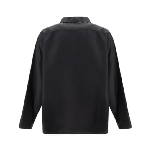 Prada Contrasting-Trim Button-Up Shirt